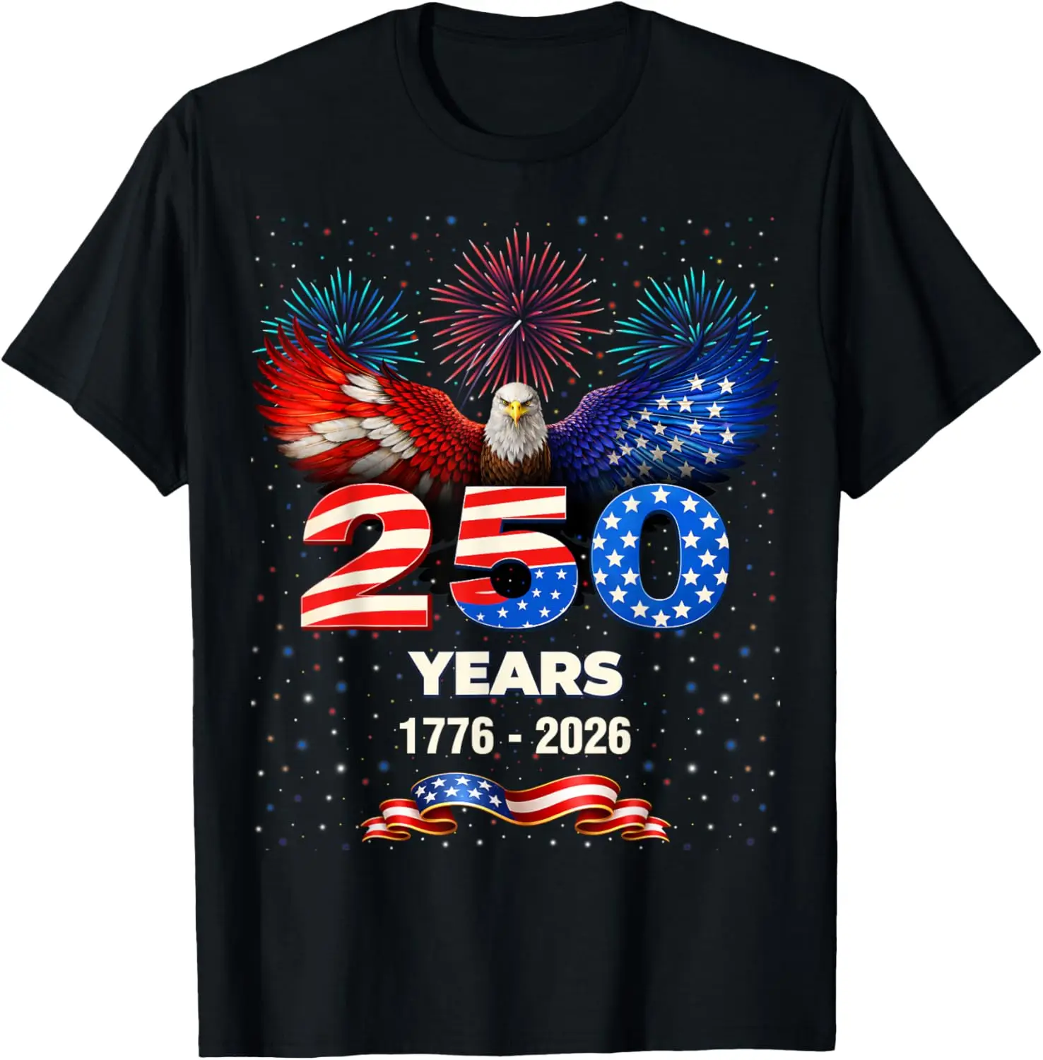 T-shirt d'été pour homme - Édition du 250e anniversaire des États-Unis - Impression 3D - Coupe ample tendance - Manches courtes polyvalentes