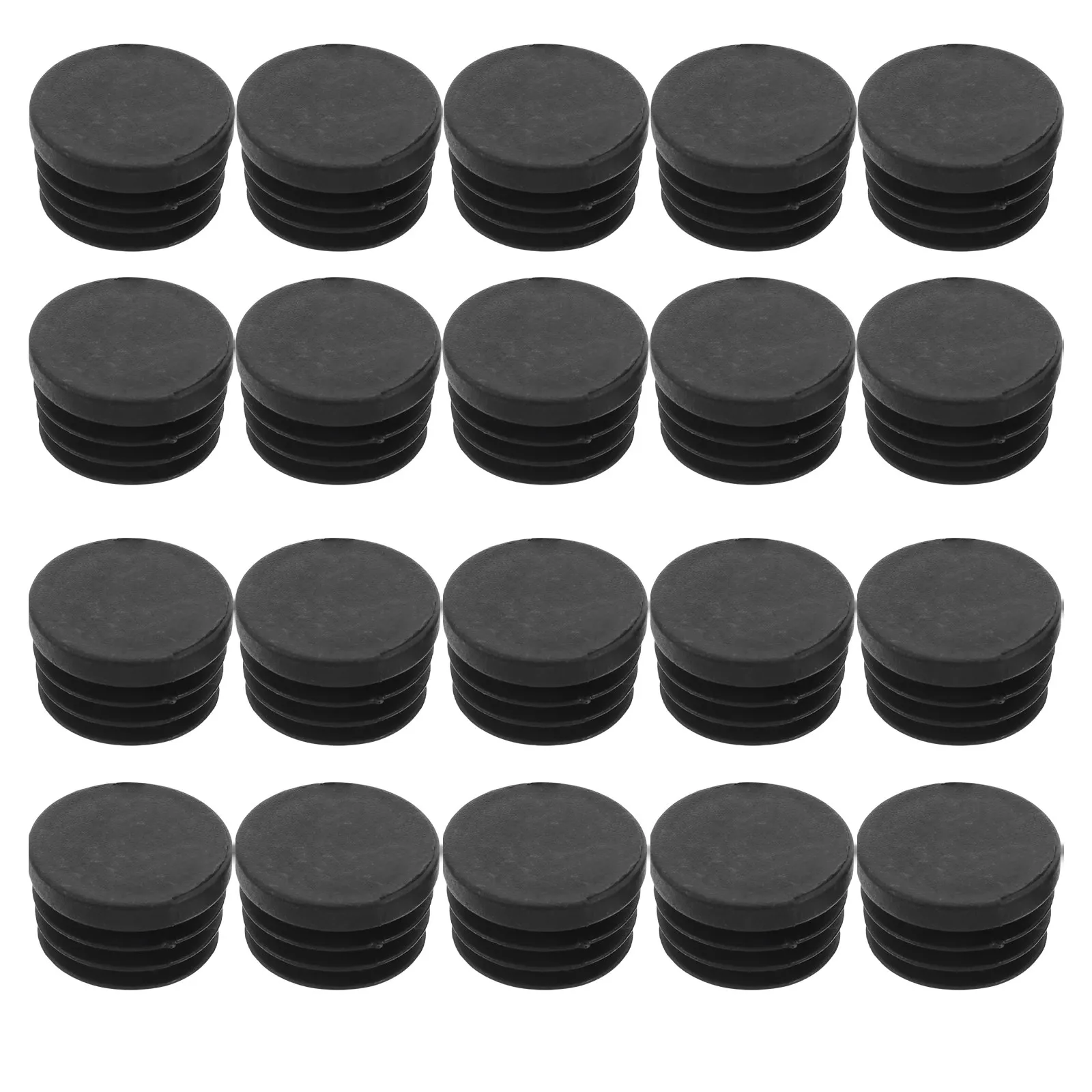 20Pcs Plastic Tube End Caps Round Pipe Plugs Protective Furniture Leg Covers for Patio Garden Tubing Accessories Replacement - view 2