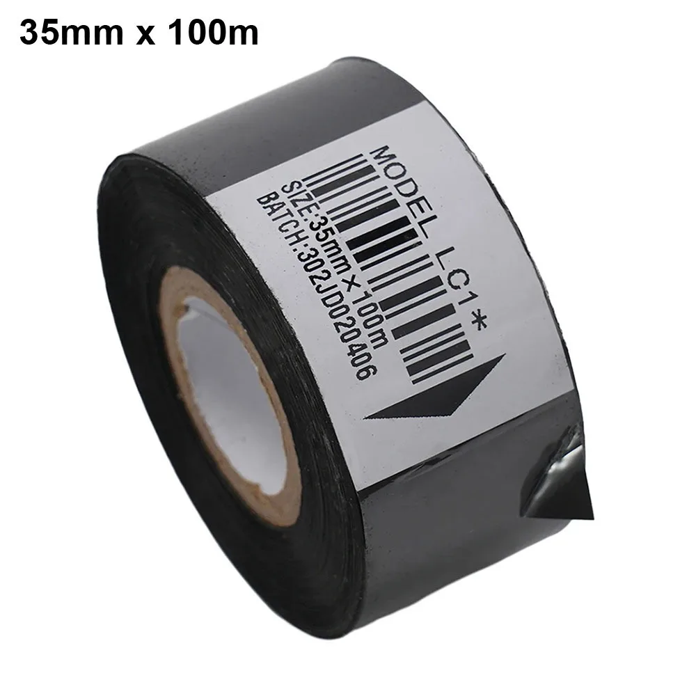 

1 рулон, черная лента для принтера LC1, 25/30/35 мм, 100 м, лента для принтера, термокодирование, детали печатной машины, аксессуары для кодировщиков