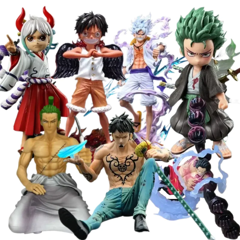 Anime Luffy Roronoa Zoro Oka Shichibukai Yamato Action Figures One Piece Figures PVC Collection Model Statue Birthday Doll Toys