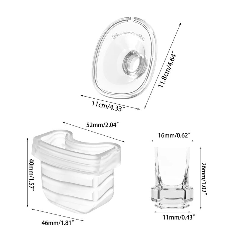 Silicone Diaphragm Membranes Duckbill Valves and Flange Horn for S18/S21 Electric Breast Pump Replacement