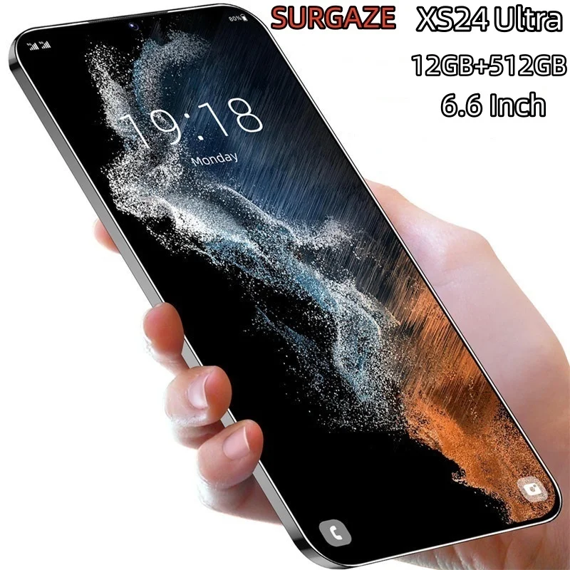 Smartphone Ultra Android SURGAZE NEW XS24 Ultra Smartphone 6.6 Inch intelligent 4G 5G dual card dual standby Android system 12GB+512GB global version
