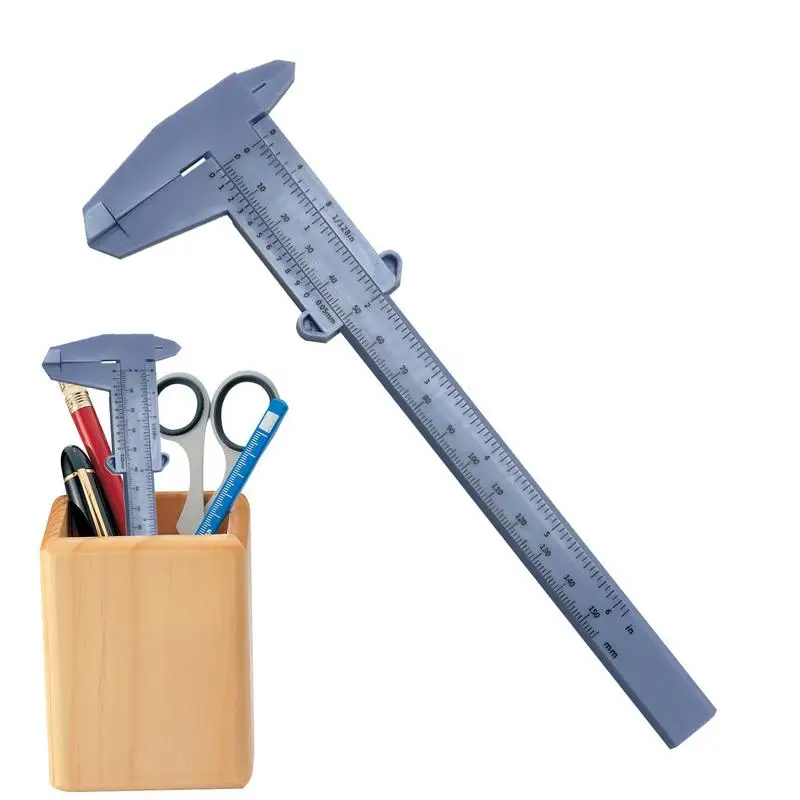 Mini 0-150mm Scale Plastic Vernier Caliper Ruler For Jewelry Measuring Student Calipers Measuring Tool Calipers Size