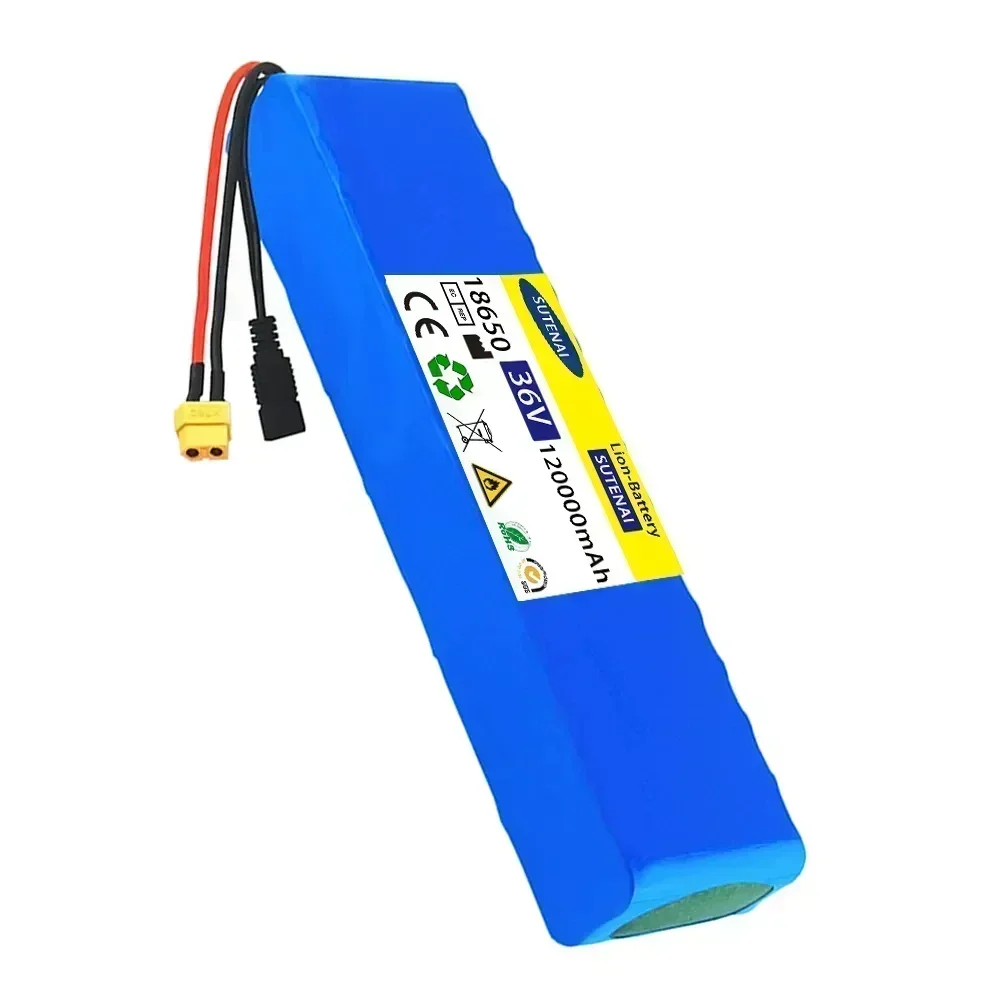 10S3P 36V 120Ah Battery ebike Battery Pack 18650 Li-ion Batteries 1000W  For High Power Electric Scooter Motorcycle Scooter