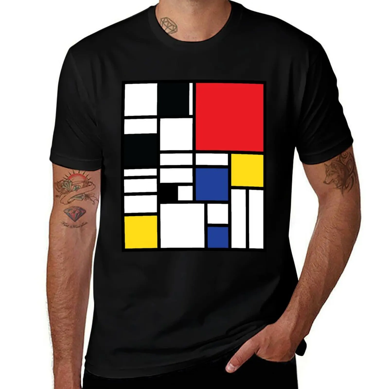 

De Stijl #1 T-Shirt t shirt for man man t shirt cotton T-Shirt