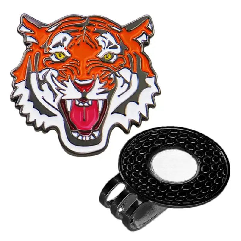 

Golf Marker Hat Clip Tiger Design Golf Markers Golf Ball Holder Golf Ball Holder Clip Magnetic Securely Holds Ball For Men &