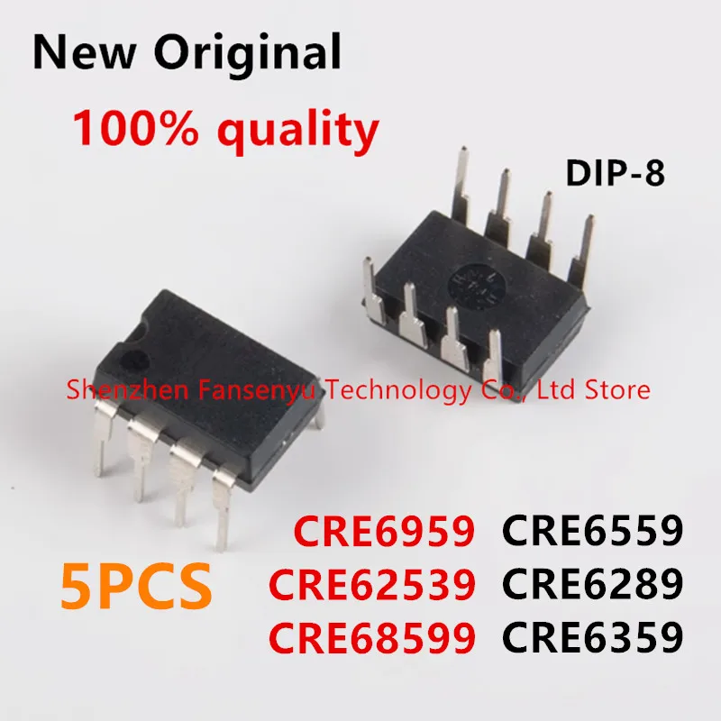 (5piece)100% New CRE6959 CRE6559 CRE6289 CRE6359 CRE62539 CRE68599 DIP-8 Chipset