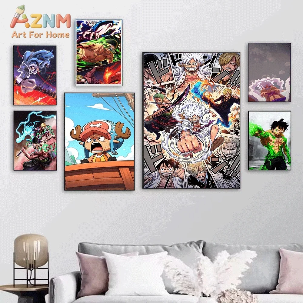 One Piece Anime Canvas Wall Ar - đánh giá và giá One Piece Straw Hat