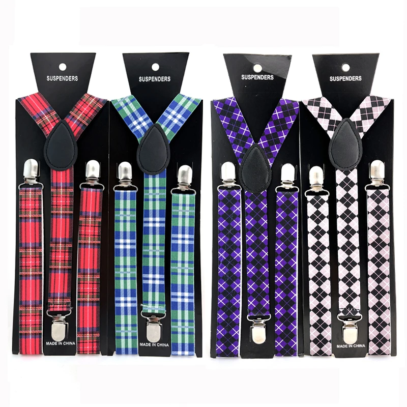 suspensorios-classicos-xadrez-tartan-para-homens-e-mulheres-modelo-y-back-elasticos-ajustaveis-com-clipes-de-metal-resistentes-para-casamentos-festas-e-uso-casual