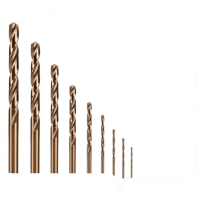 Straight Shank Fried Dough Twists Drill High Speed Steel Grinding Cobalt Fried Dough Twists Drill Stainless Steel Drilling Bit