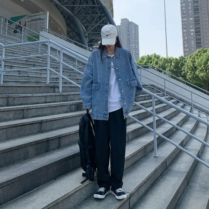 Basic Jackets Women Denim Outwear Spring Autumn Baggy Korean Style BF Fashion Student All-match Hip Hop Streetwear Punk Biker