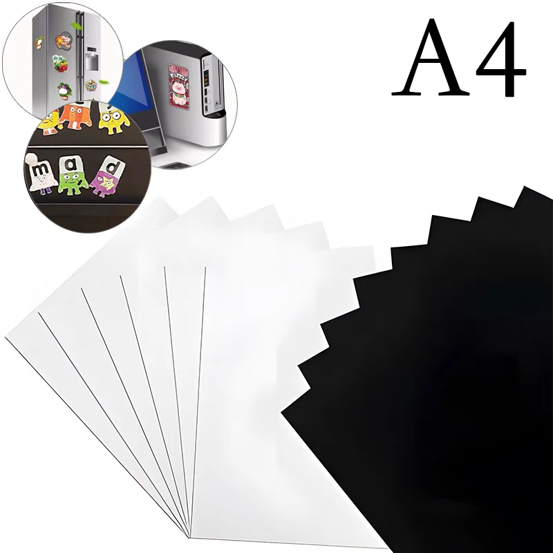

5/10pcs A4 Magnetic Photographic Paper Printable Magnetic Sheets Make DIY Refrigerator Photo Magnet Inkjet Printing Glossy/Matte