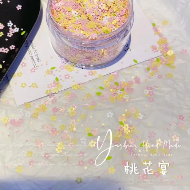 6g/box Small  Flower Sequin 3D Nail Decoration  Nail Art Decoration Glitter Nails Accessories  eauty Salon Nail