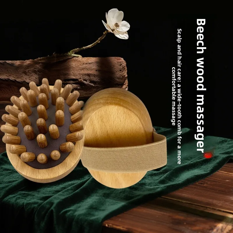 

Негабаритная массажная расческа из бука — парикмахерская расческа с мягкой подушкой безопасности, нежная, удобная для нежной укладки и разглаживания волос