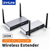 【Special Link】Unnlink 200M Wireless HDMI Video Transmitter Receiver 5G HDMI KVM Extender 1080P 1 To 4 Splitter
