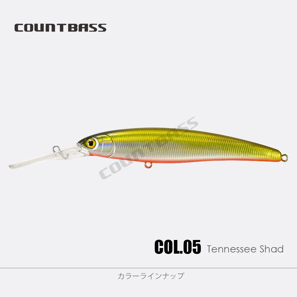 Countbass Floating Deep Diving Minnow 110mm 4-1/3" 14.5g 1/2 oz. Dive 3m Hardbaits Fishing Leurres Wobbler Lures