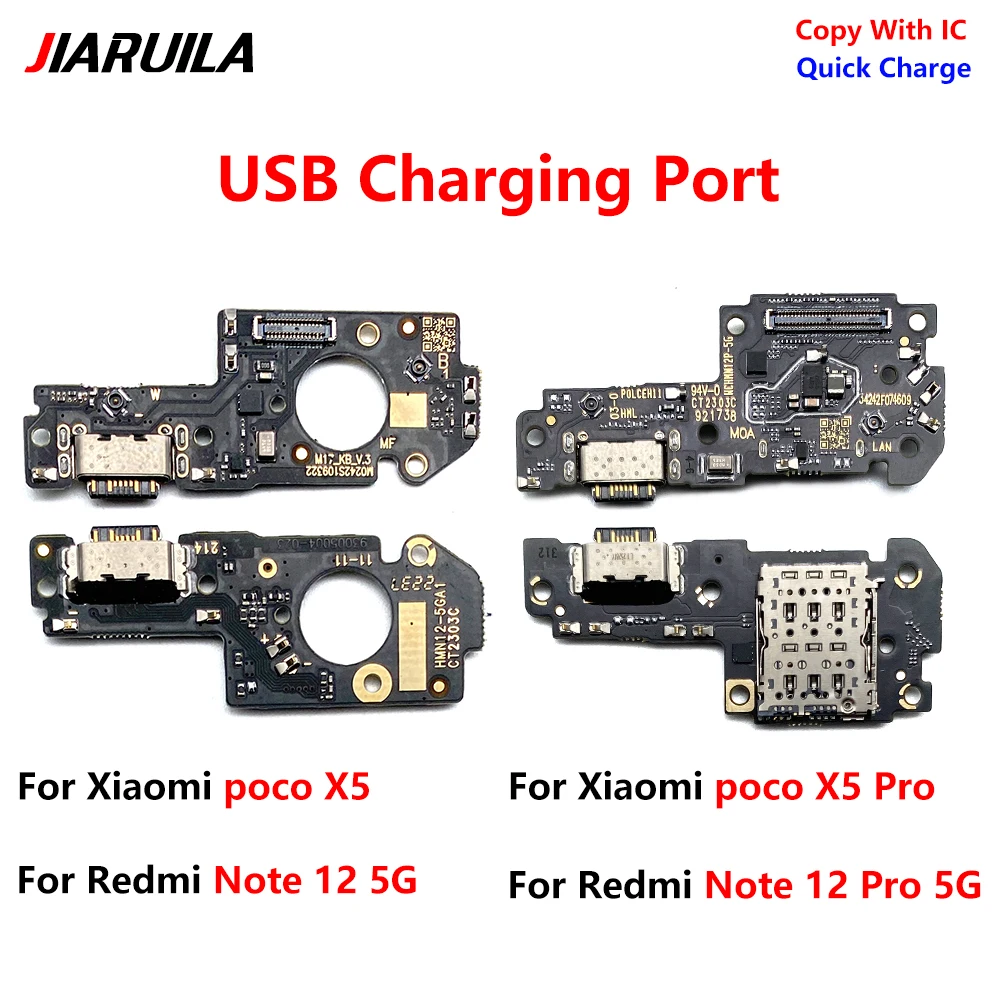 NEW USB fast Charging Port Dock Charger Plug Connector Board Flex For Xiaomi Redmi 10C Note 11E 10S 11 12 Pro 5G 4G 10 Pro Prime