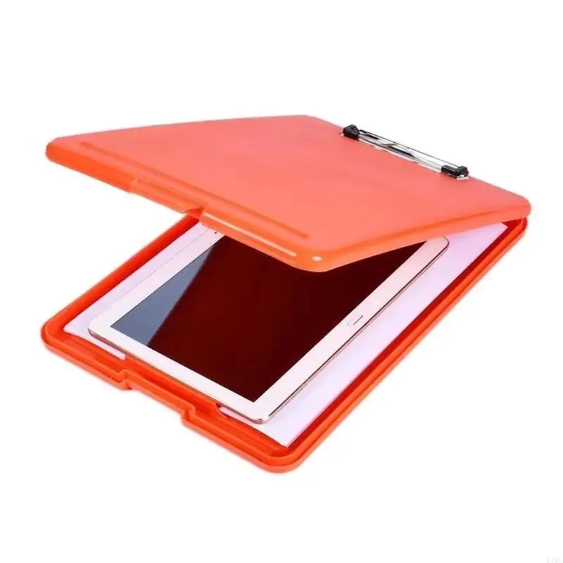 Multifunctional File Folder With Clipboard Waterproof Plastic Writing Pad For Student Teacher School