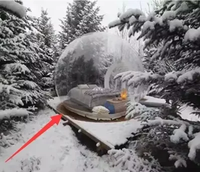 Tente de Mariage à Bulles Transparente, 3m/4m/5m, Maison Crépue Gonflable, Arbre à Bulles avec Souffleur, Tente de Camping en Plein Air, Usine