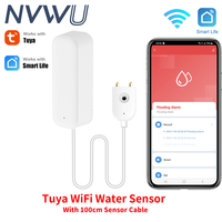 Tuya Smart WIFI Water Leakage Sensor Alarm Water Level Detector Flood Leakage Sensor APP Remote Control Security Alarm System