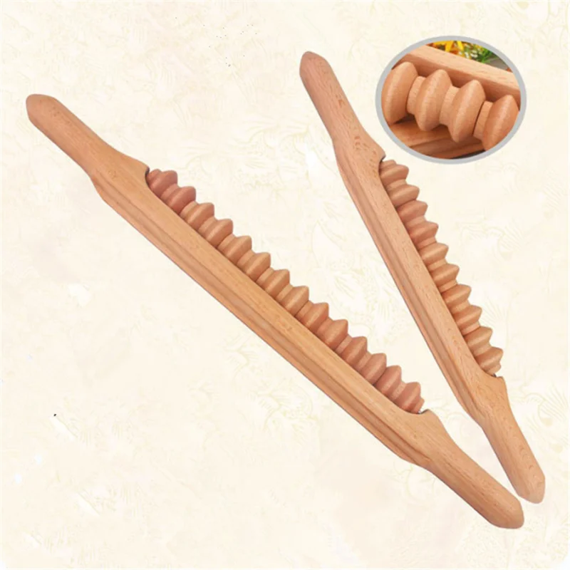 

Wood Back Massager for Body Massager for Neck Back Scratcher Neck and Back Massager Cellulite Massager Meridian Scraping Stick