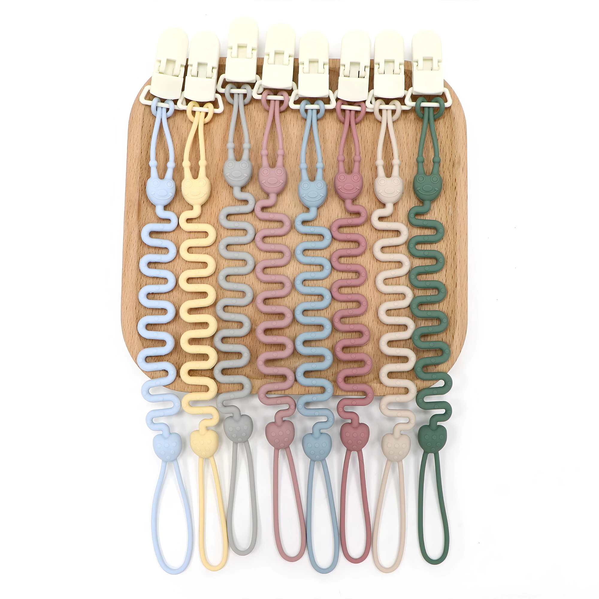 Caterpillar‑Design Anti‑Lost Pacifier Clip Chain, Silicone Material, Suitable For Hanging Baby Supplies , Gift For Baby
