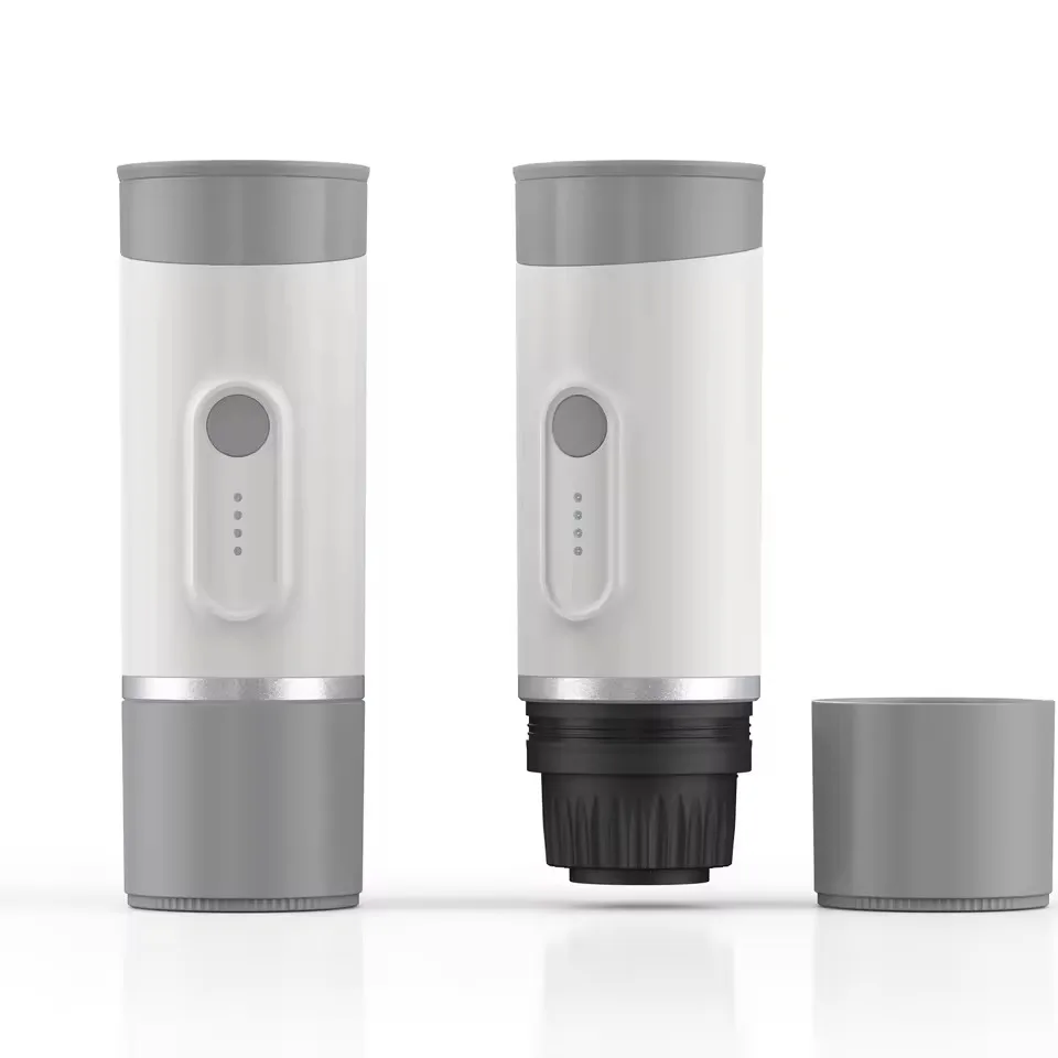 Portable Handheld Capsule Espresso Coffee Machine Battery-Powered Plastic Housing Semi-automatic Brew System for Household Use