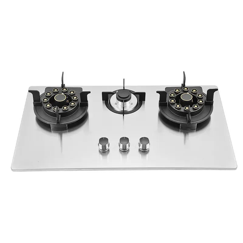 Cross-border Special Supply, Three-eyed Magic Disc Flip Cover Fire Stove, Embedded Stainless Steel Gas Stove Energy Saving