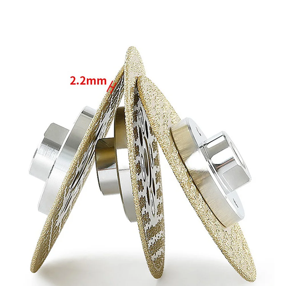 100mm M10 Double Sided Brazed Diamond Grinding Disc Cutting Wheel Saw Blade For Cutting Grinding Ceramic Tiles Marble Power Tool