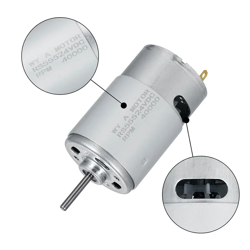 

AB35-24V 40000RPM Электродвигатель 4 шт., высокоскоростной двигатель RS555, детские игрушки, автомобильные двигатели, детская езда на автомобиле, аксессуары для коробки передач