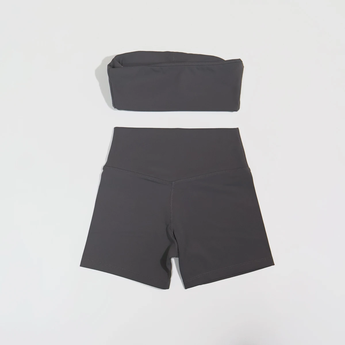 Sommerliches trägerloses Sport-BH- und Crop-Top-Set für Damen, Fitness, Yoga, Workout, Gym-Outfit, Deportivos Mujer, 2-teiliges Sportoutfit – Detail 19