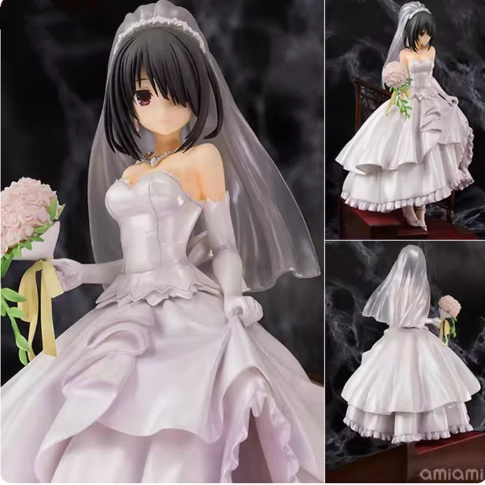23cm Wedding dress Tokisaki Kurumi DATE A LIVE Action figure toys doll collection Christmas gift