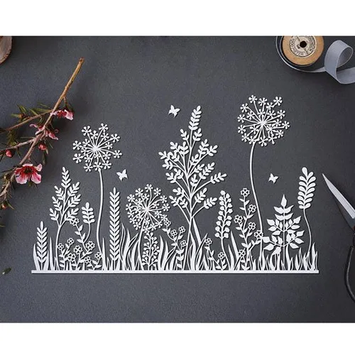 Blume Spitze Gras Metall Stanzformen Form Scrapbooking Papier Karten Handwerk Messer Form Klinge Punch Vorlage Präge Schablonen