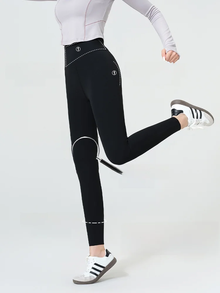 Sl calças de yoga femininas inverno Thiened Fce arca pele design 25 slles roupa interna e externa primavera outono inverno