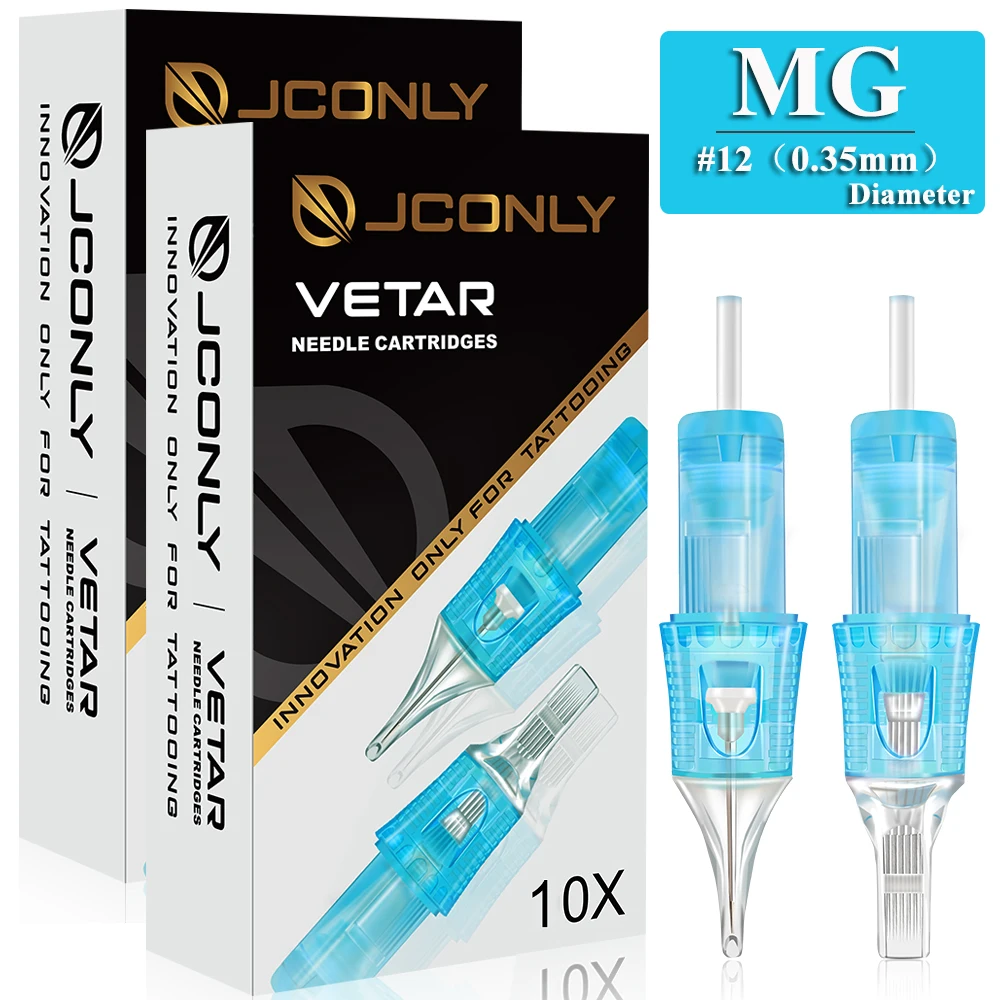 

JCONLY VETAR Tattoo Cartridge Needles 10pcs Professional MG Sterilize Safety Magnum Tattoo Needles for Tattoo Machine Supply