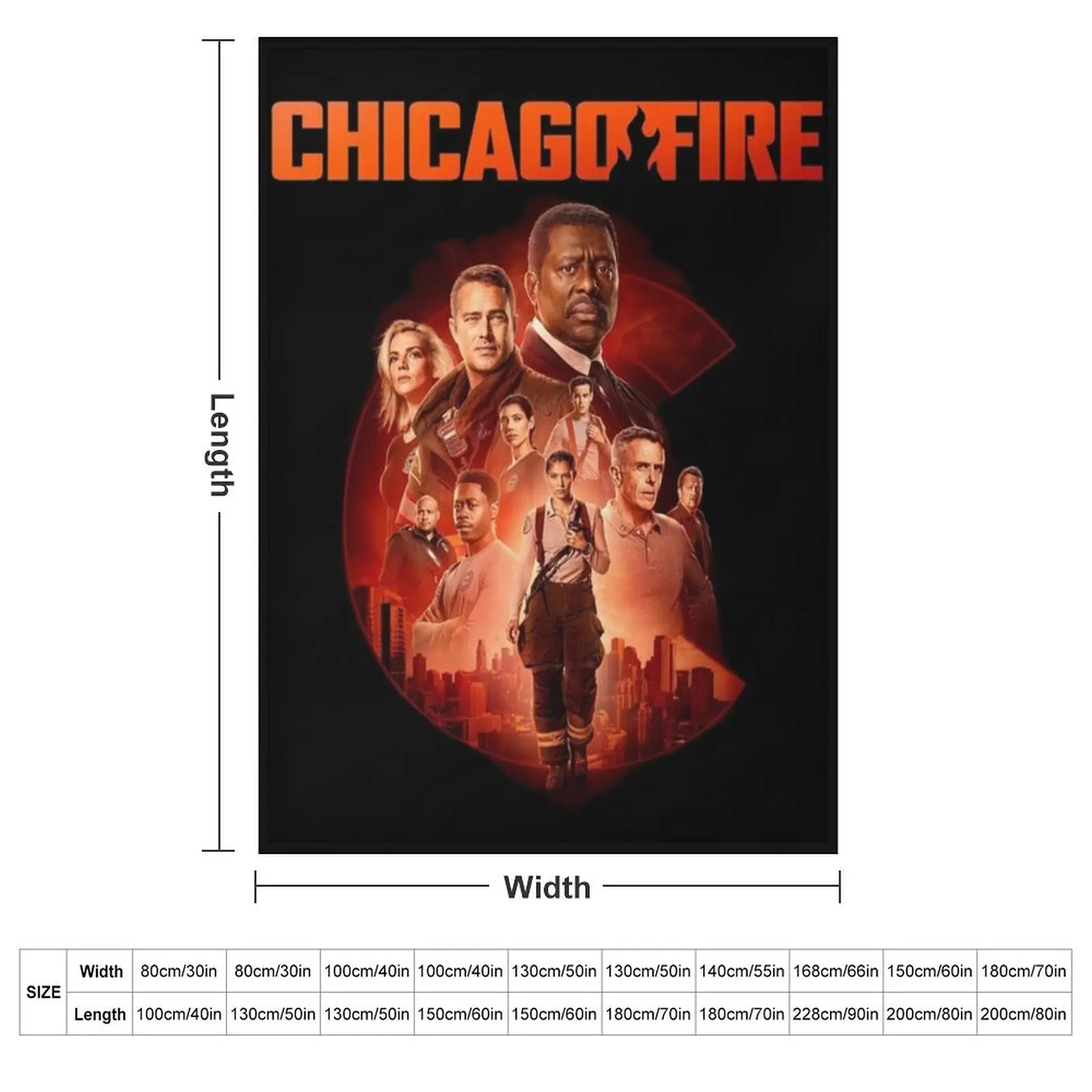 chicago fire cast-members Throw Blanket Hairy heavy to sleep Picnic Plaid on the sofa Thins Single Blankets