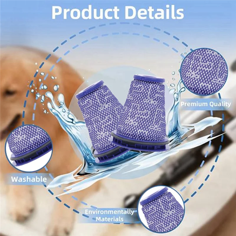 TCF-5PCS Stofzuiger Filter Accessoire Voor Dyson CY18 CY22 CY23 CY25 DY75 DY77 DY78 Stofzuiger Vervangende Onderdelen
