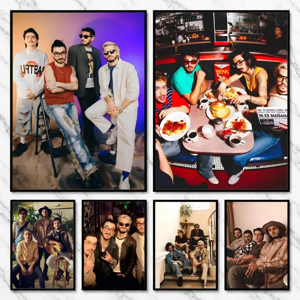 Morat Latin Pop Band Acoustic Music Romantic Collection Poster Modern Self Adhesive Wall Art Prints for Bedroom Living Room