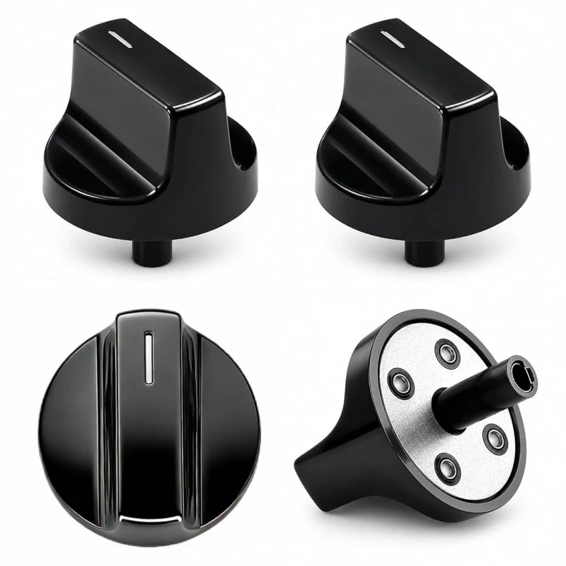 4-Pack Compatible Whirlpool Knob W11518483 – Replacement Control Dial for WEG515S0LV0, WEG515S0FV0, WEG51 Gas Ranges
