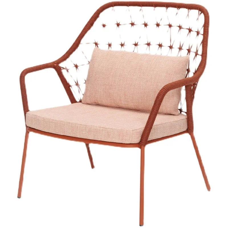 Single person sofa chair three piece set balcony small sofa outdoor rattan woven rattan chair