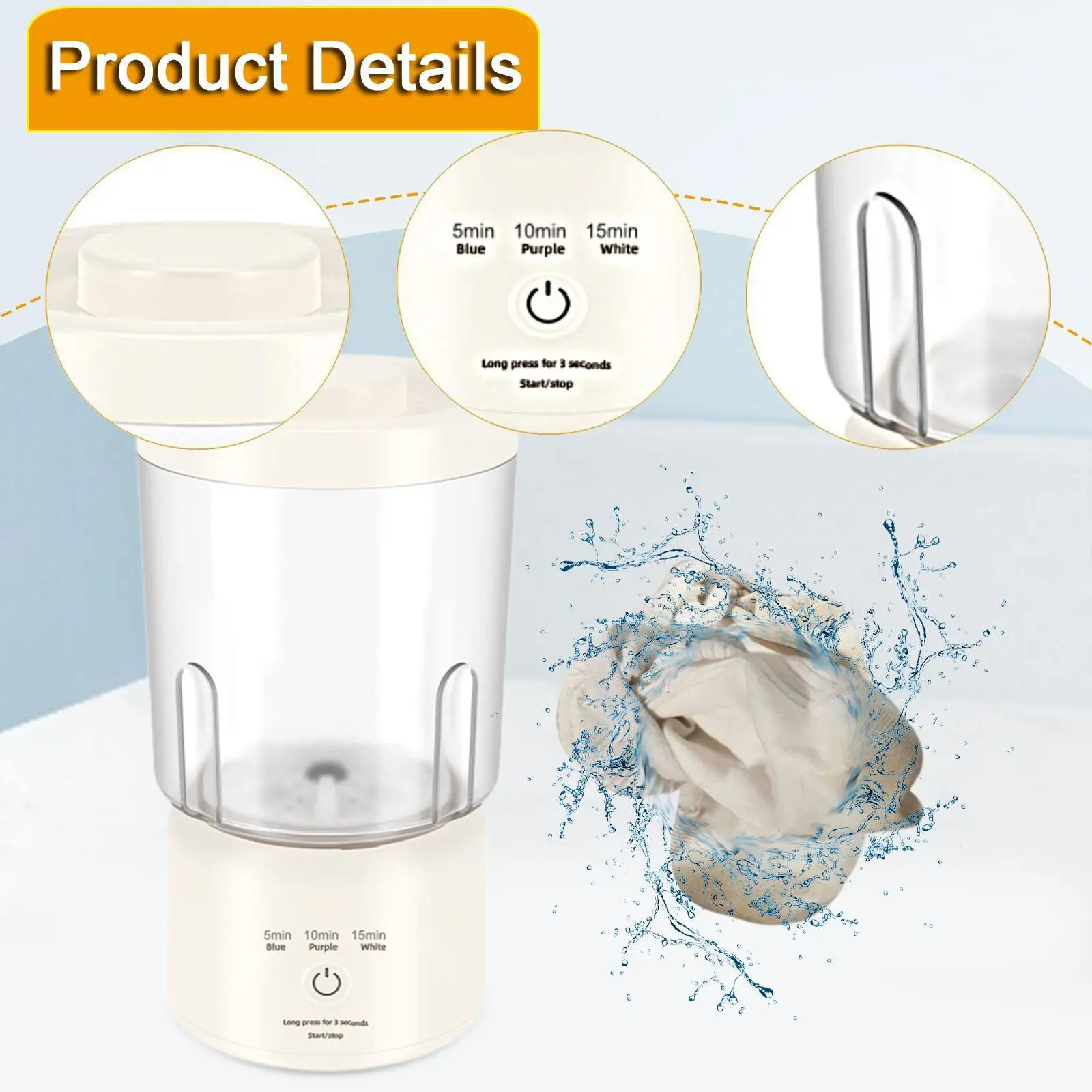 Стиральная машина для носков Маленькая портативная стиральная машина для квартиры нижнего белья