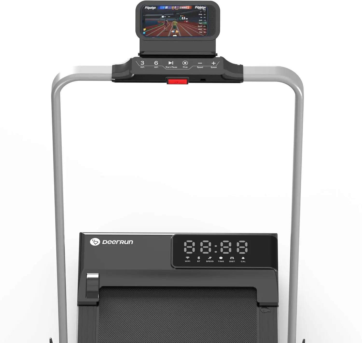 جهاز مشي 3 في 1 قابل للطي للمنزل، جهاز مشي قوي وهادئ بقوة 3.0 حصان تحت المكتب، وسادة مشي قابلة للطي بسعة 300 رطل