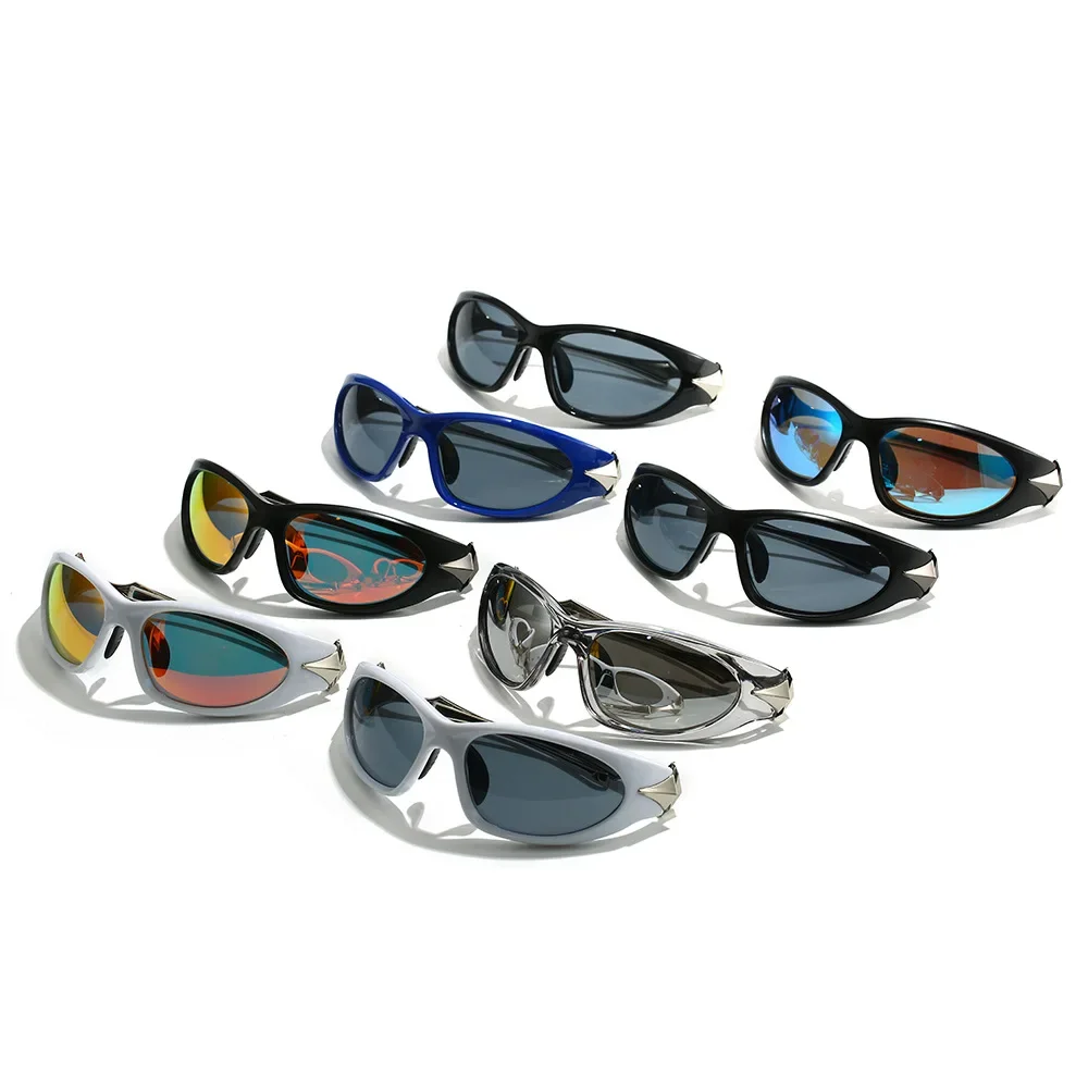 New in Y2K Punk Luxury Brand Design Sunglasses Women For Men Sun Glasses Vintage Metal Arrow Outdoor Popular Sport Goggle UV400