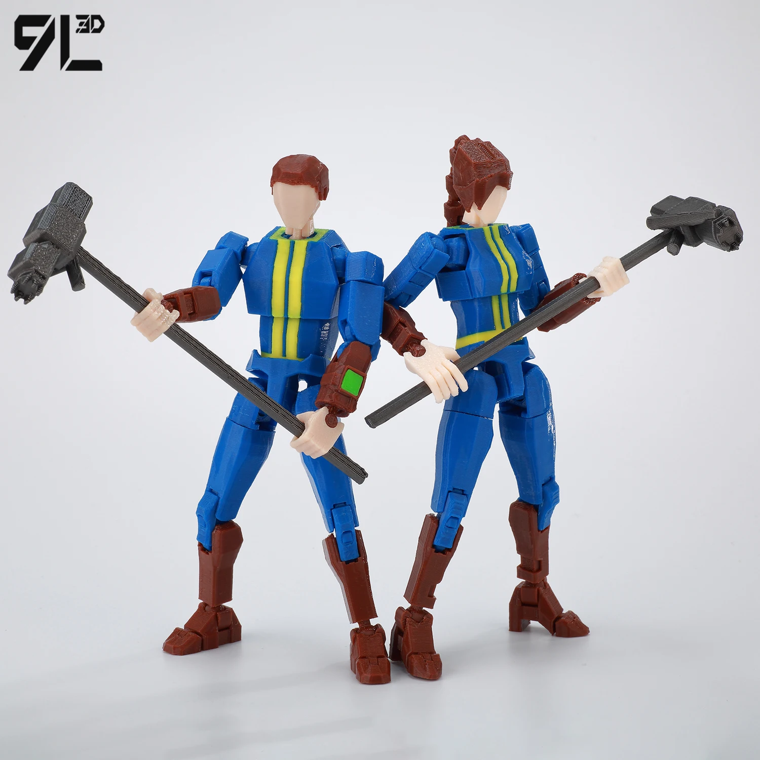 9L3D Titan13 FalloutNora Duo Figurki Akcji LUCKY13 Vault Dwellers Zestaw T13 Wieloskładnikowy Dummy13 Kolekcjonerskie Zabawki