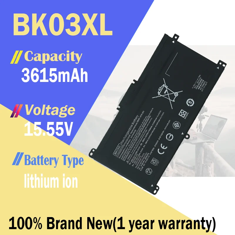 BK03XL Batería HP Pavilion X360 convertible 14m-ba0xx 14-ba000 14m-ba013dx 14m-ba011dx 14m-ba1xx HSTNN-LB7S HSTNN-UB7G
