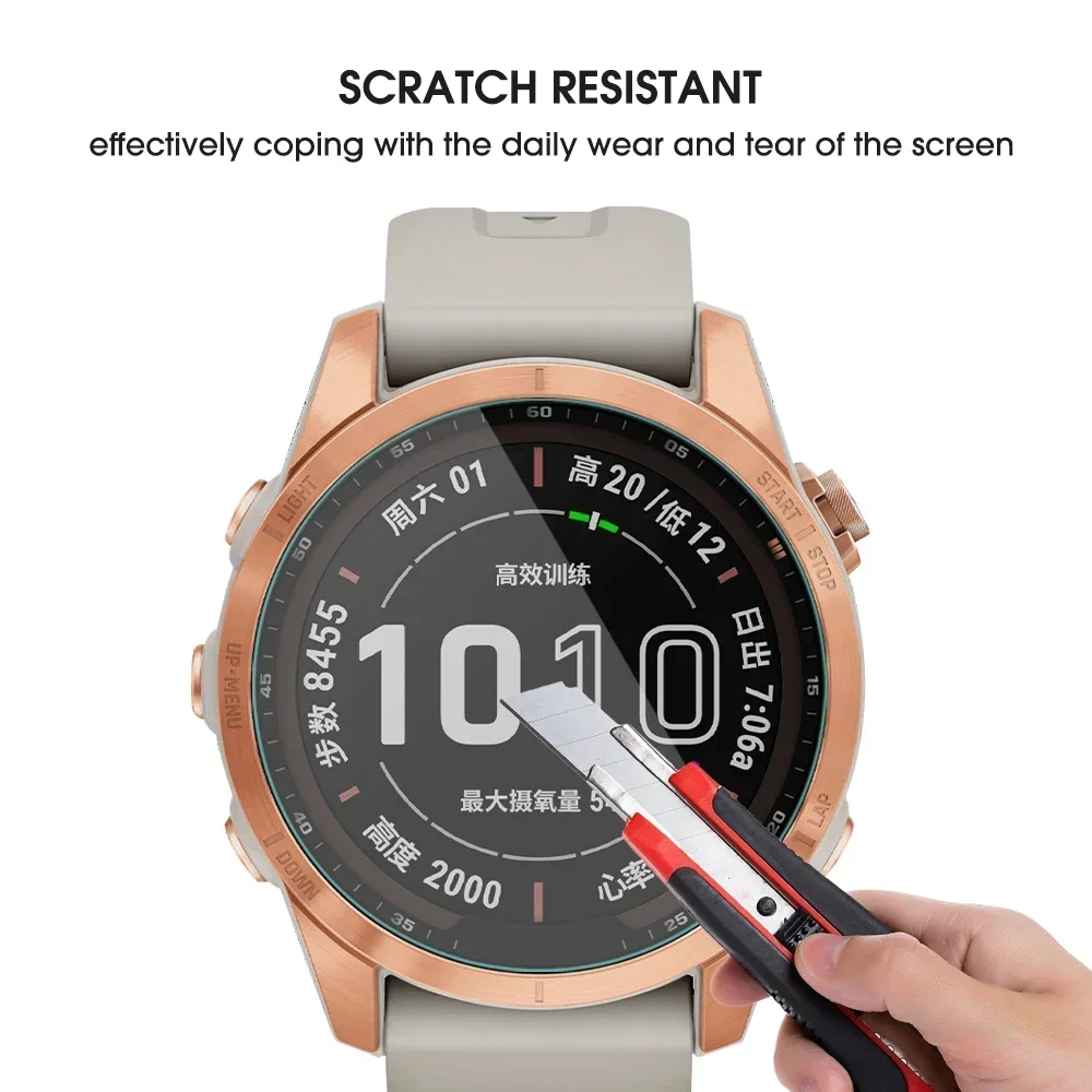 Screen Protector For Garmin Fenix 8 7 6 x 5 3 S Pro 47/43/51mm Forerunner 225 935 255 955 265 Instinct 2S Tempered Glass HD Film