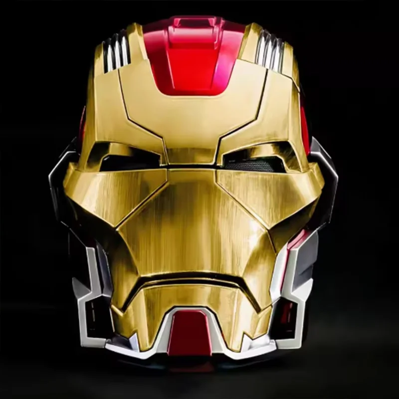 Capacete do Homem de Ferro Mk17 Controlado por Voz, Transformável, Acessório de Cosplay Jarvis, Fantasia de Halloween para Adultos e Fãs