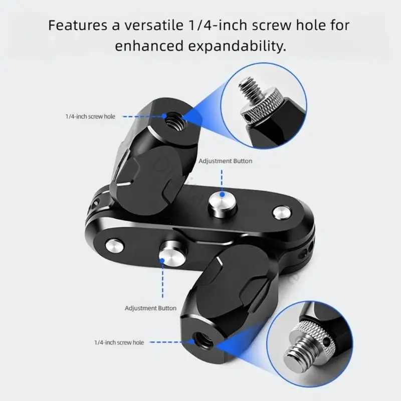 96BA Aluminum Camera Support Arm with 1/4 Threaded Mount for Filming