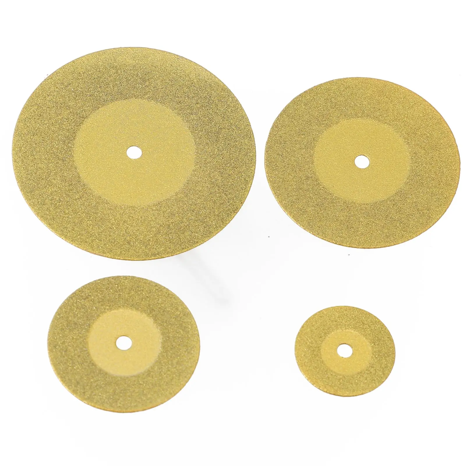 

4pcs Diamond Cutting Disc With Connecting Rod TiN Coated Circular Saw Blade For Cutting Wood Glass Plastic Rotary Tools