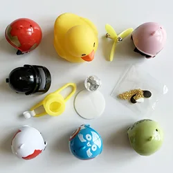 Little Yellow Duck Accessories Bamboo-copter Propeller Helmet Flash Sunglasses Necklace Strap Electronic Vibration Light